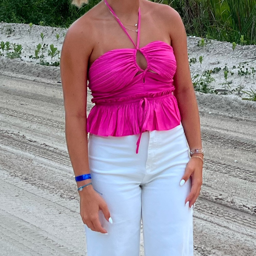 Mustard seed pink top worn once for this photo